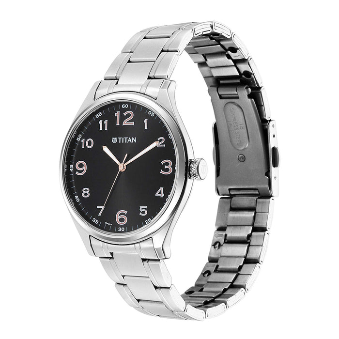 Titan Trendsetters Black Dial Mens Watch