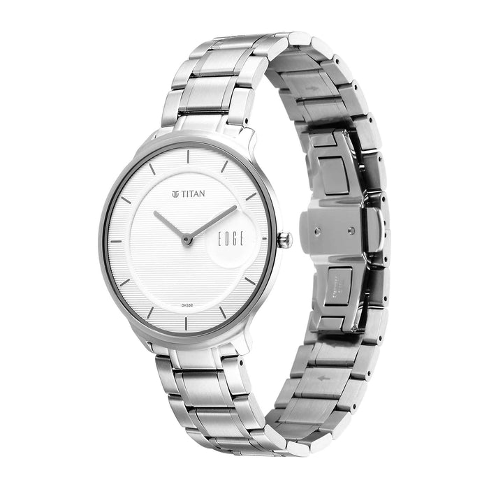 Titan edge silver on sale watch