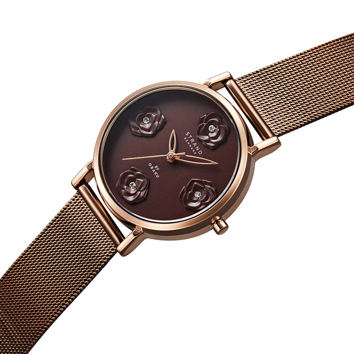 Strand Womens Watch - PETALS - WALNUT